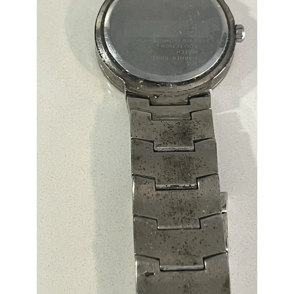 Vintage Fossil Batman Watch Warner Bros Studio Store Rare 2000 Stainless Steel